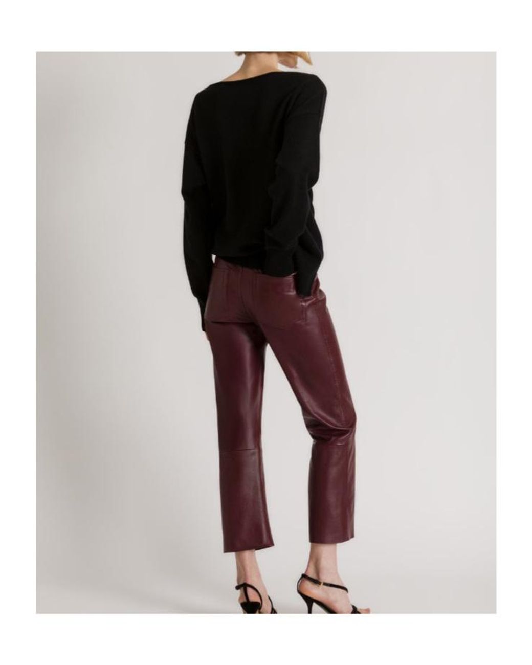 Alberta Ferretti Black Button-Embellished Boat-Neck Sweater