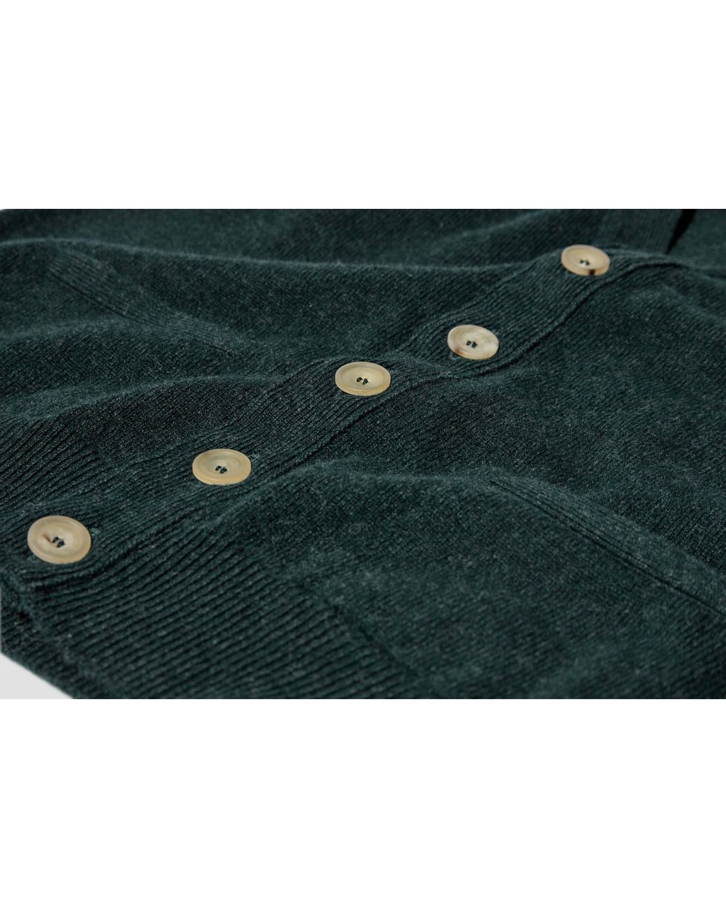 Drake's Green Sleeveless Cardigan for men