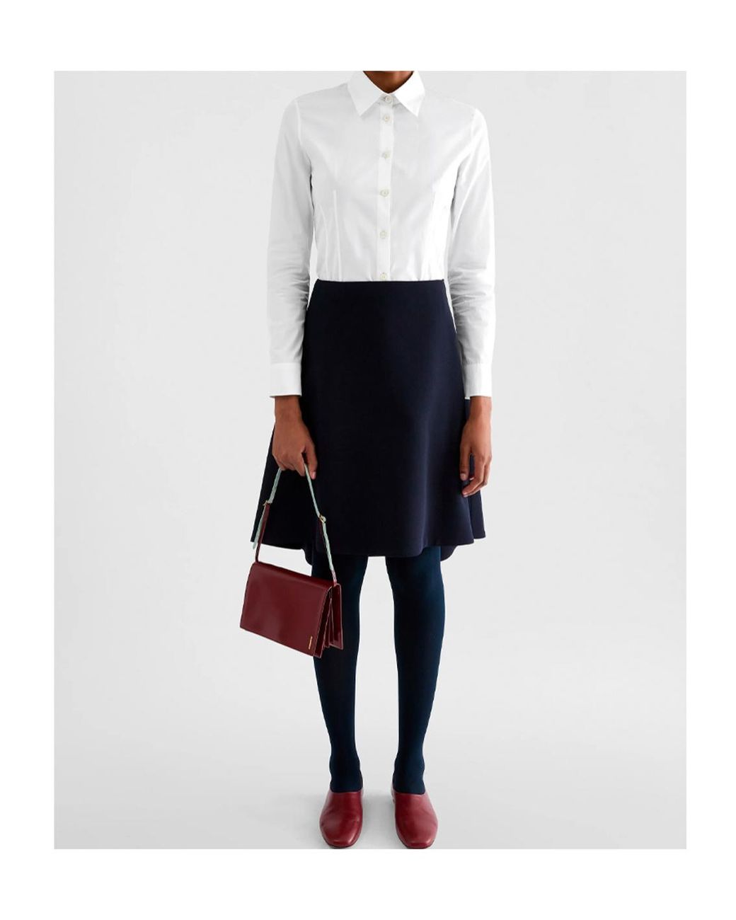 Jil Sander White Fitted Tailored Shirt