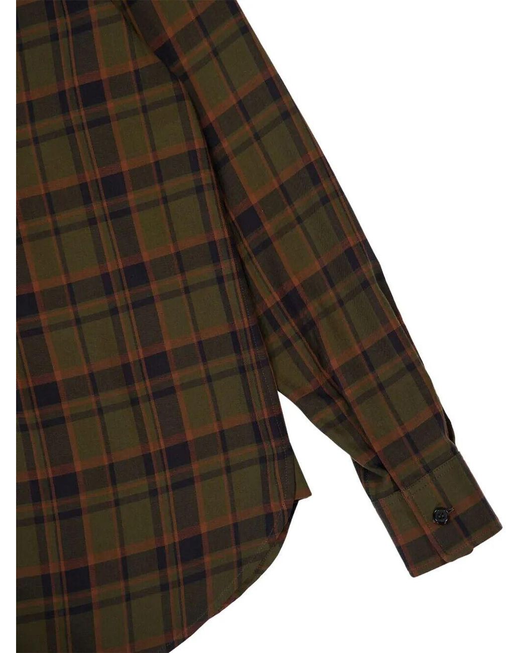 Saint Laurent Green Cassandre Lavallière Shirt