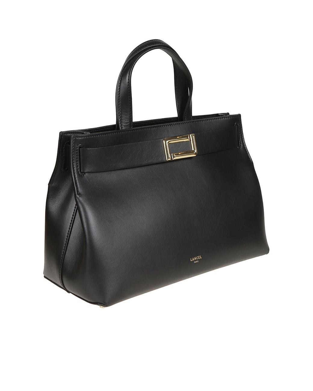 Lancel Black Angele Medium Tote Bag