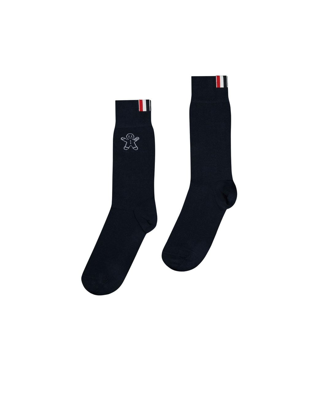 Thom Browne Blue Cartoon-Jacquard Socks