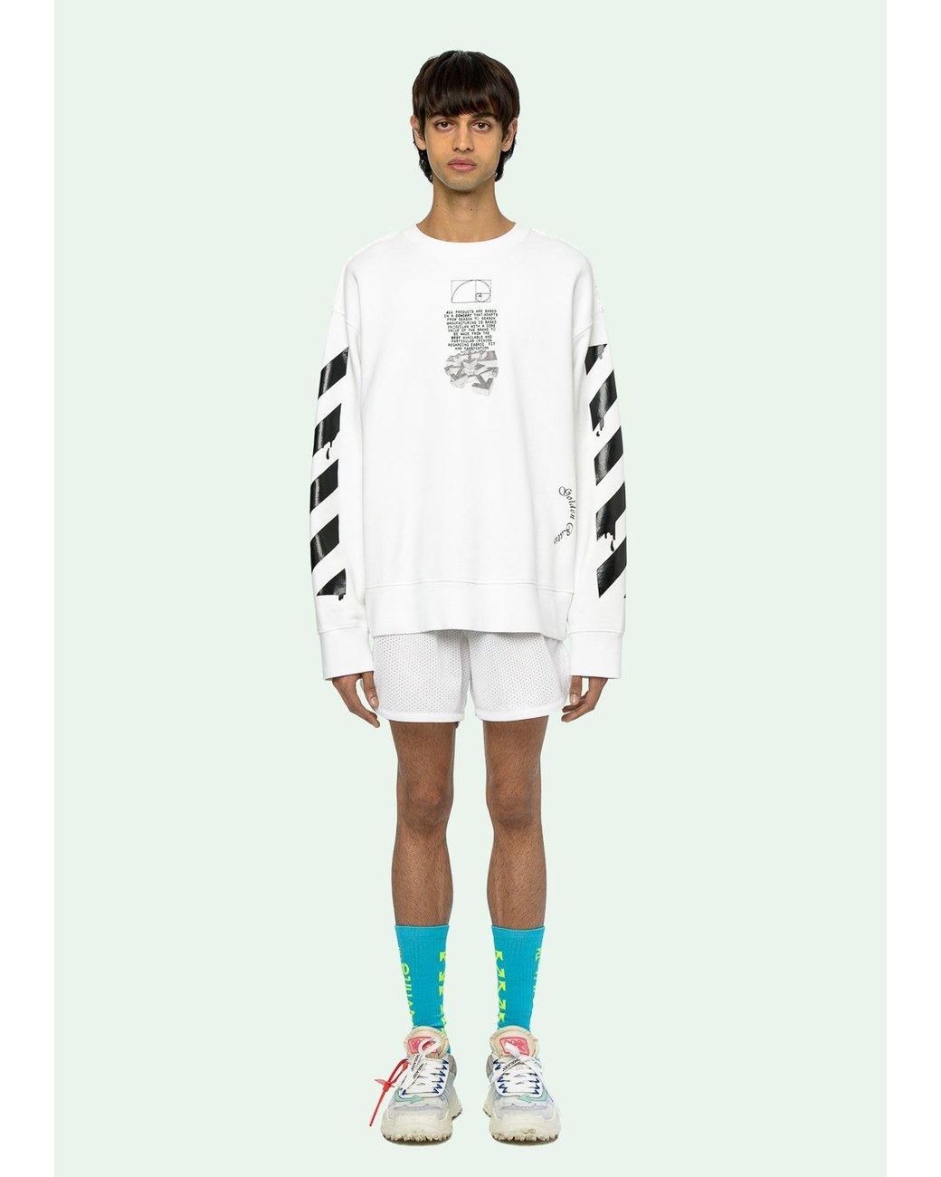 Off-White c/o Virgil Abloh Black Dripping Arrows Sweatshirt for men