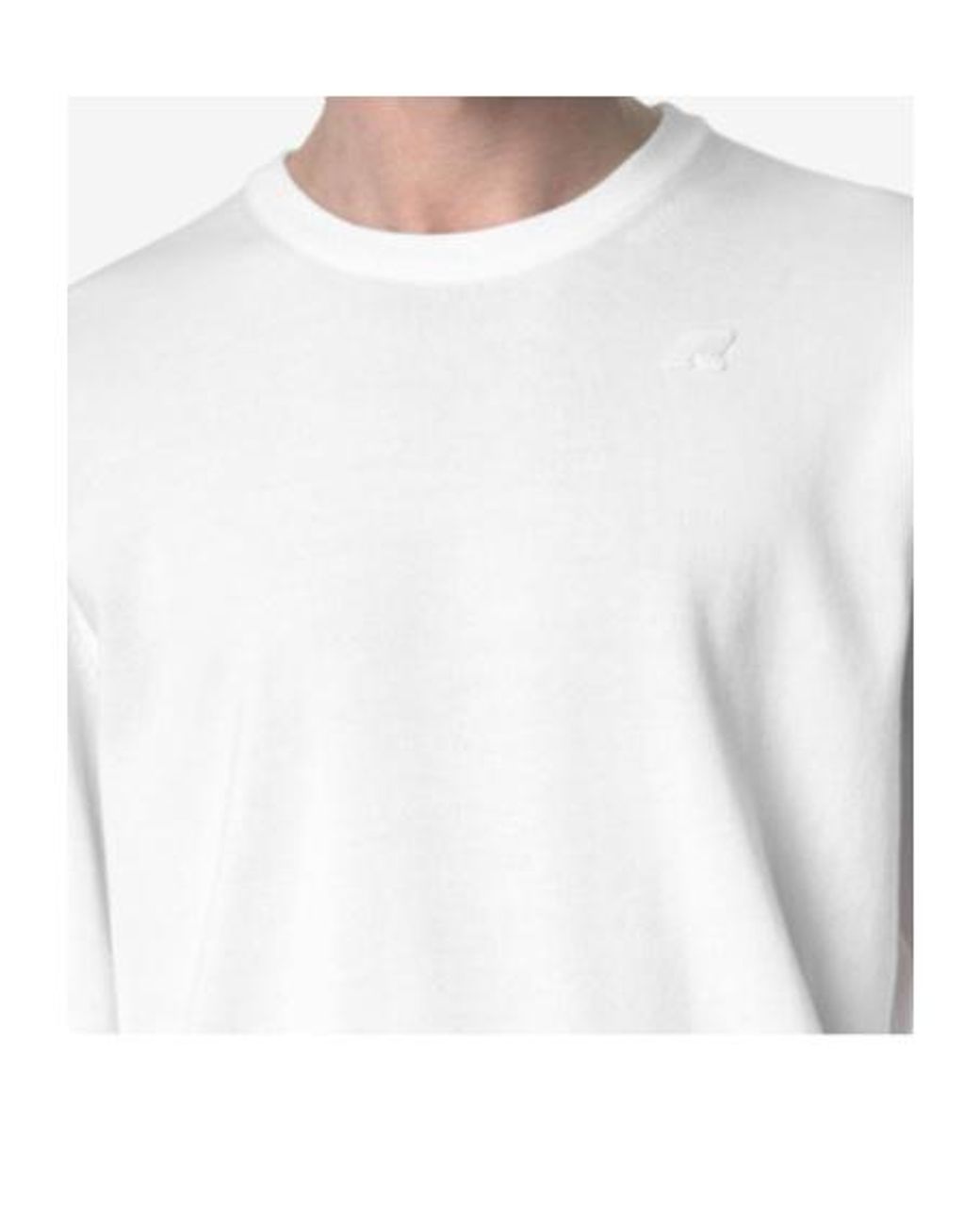 K-Way White Long-Sleeved Crewneck Jumper for men
