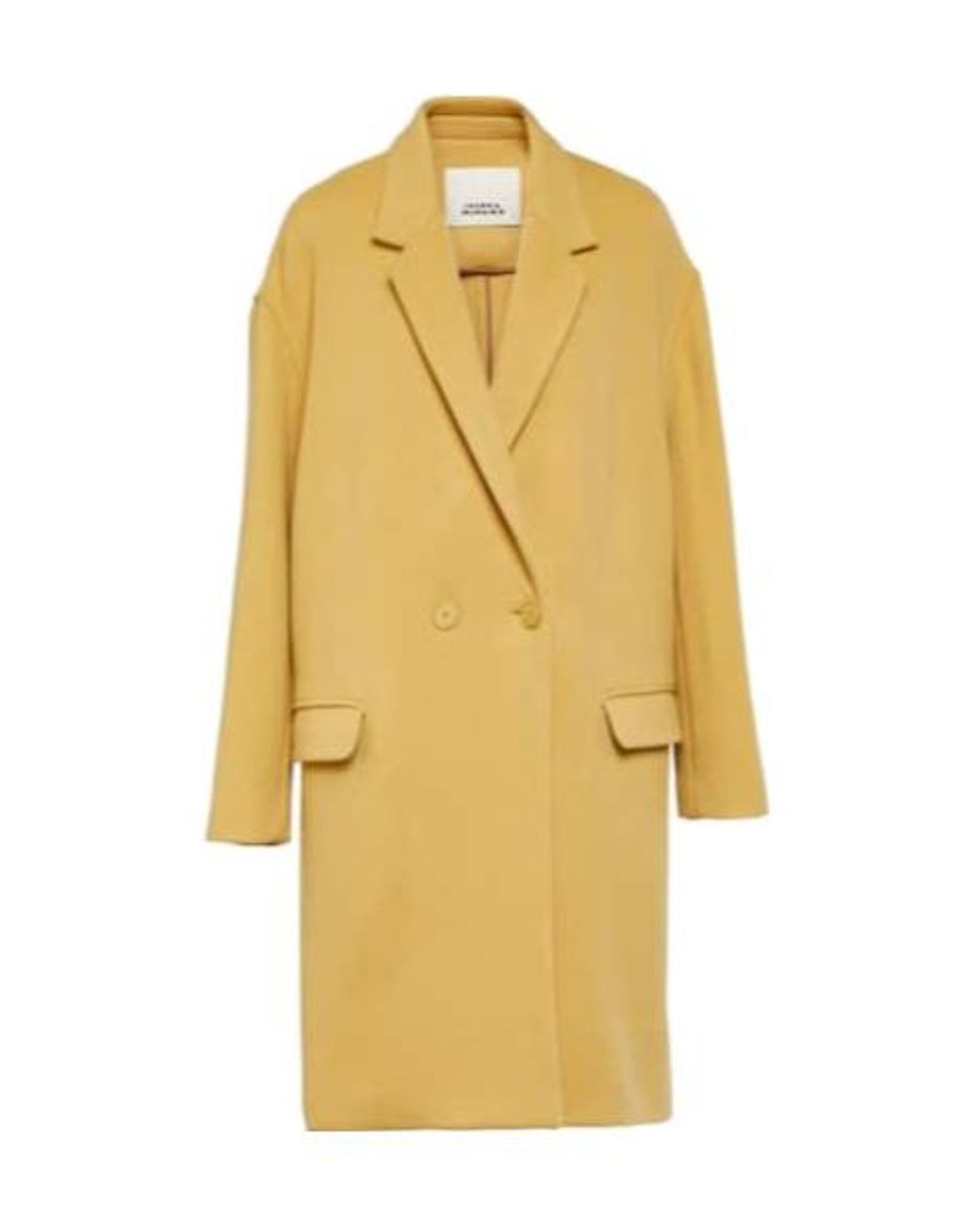 Isabel Marant Yellow Efegozi Wool-Blend Coat