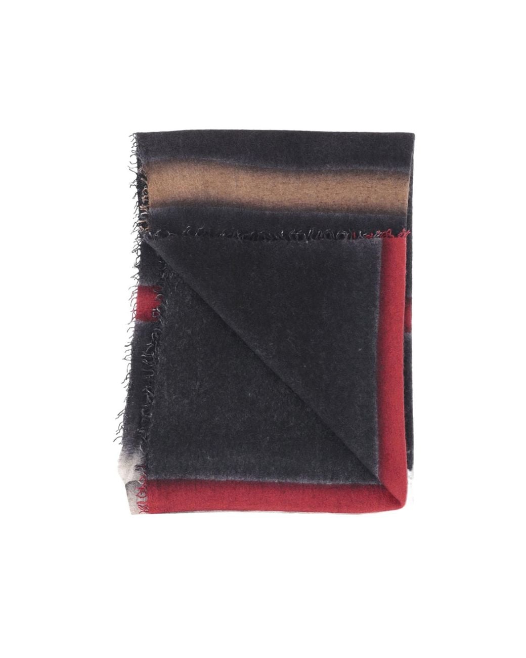 Faliero Sarti Black Eros Fringed Scarf