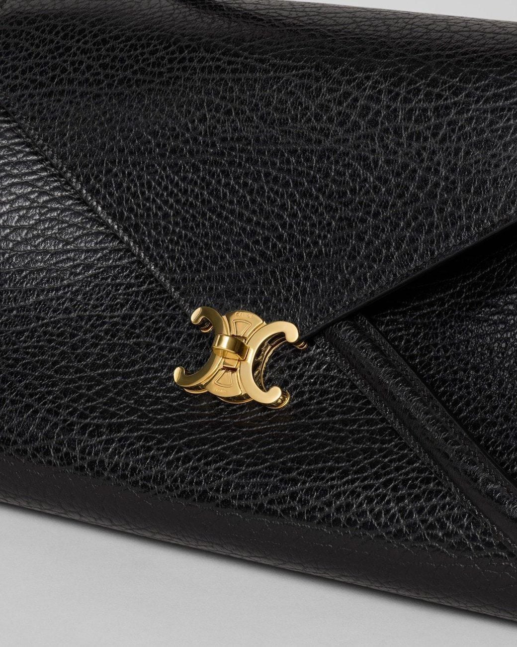 Céline Black Logo Shoulder Bag