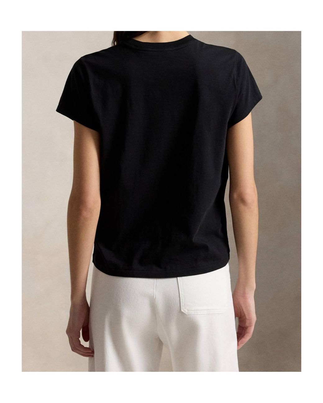 Polo Ralph Lauren Black Ralph Lauren Logo Crew-Neck T-Shirt