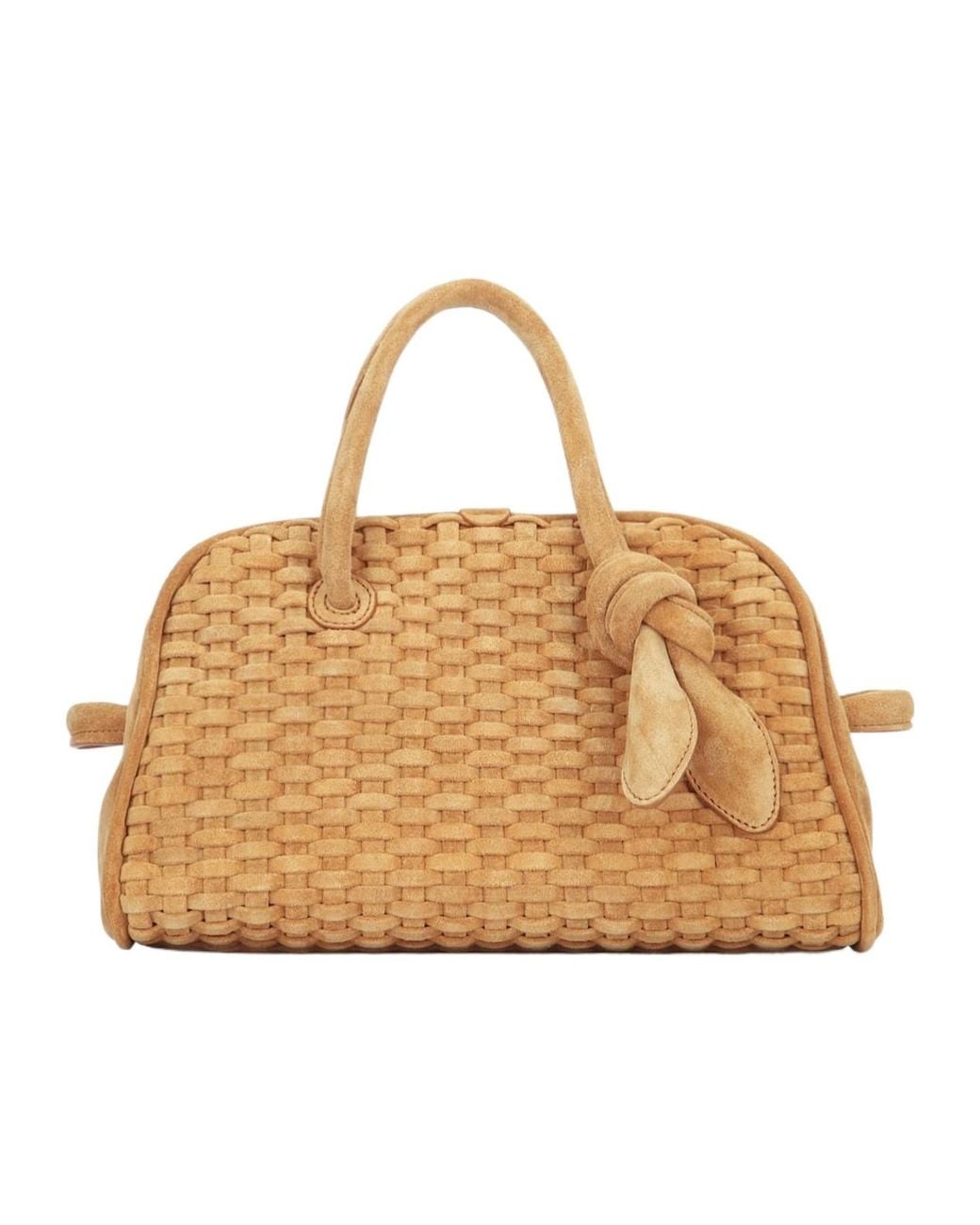 Jacquemus Metallic Le Petit Turismo Woven Tote Bag