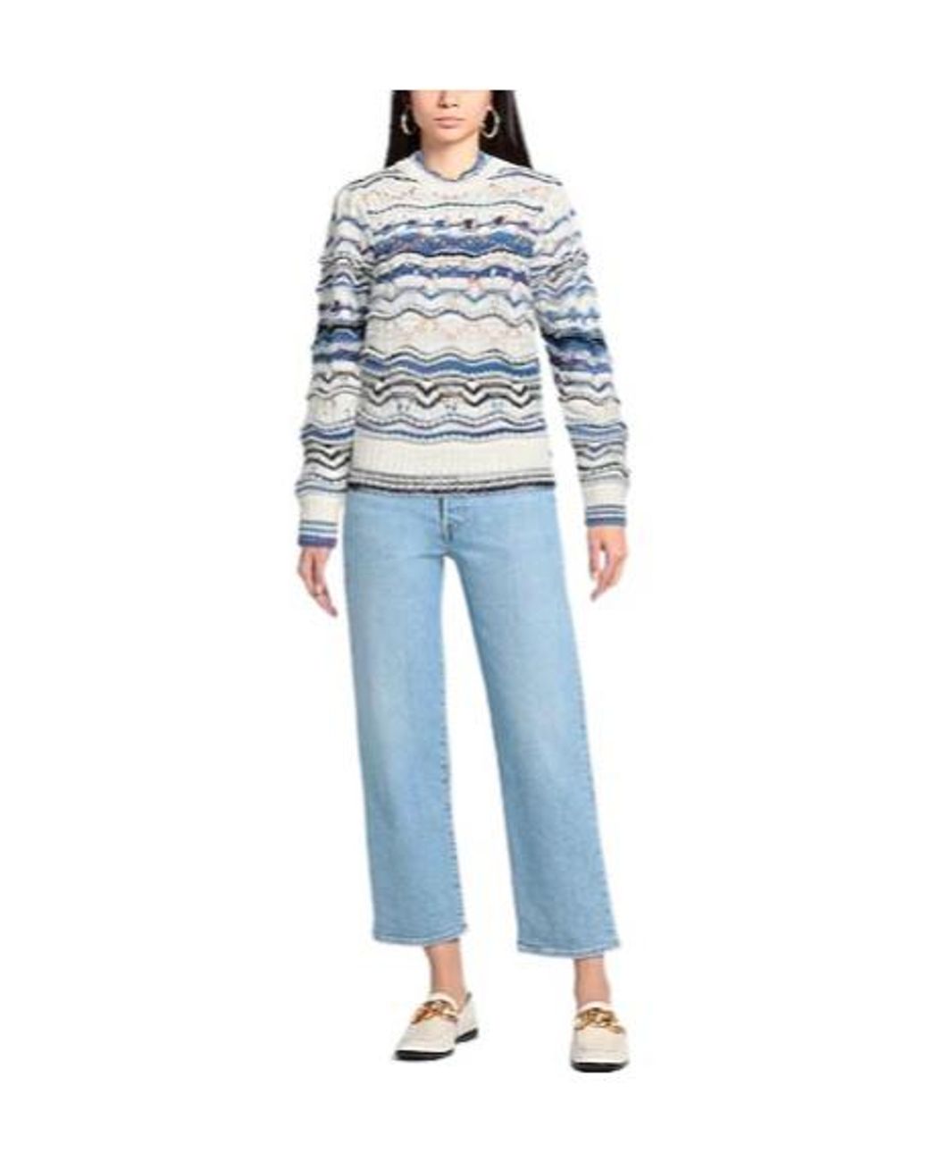 Isabel Marant Blue Knitted Crew Neck Top