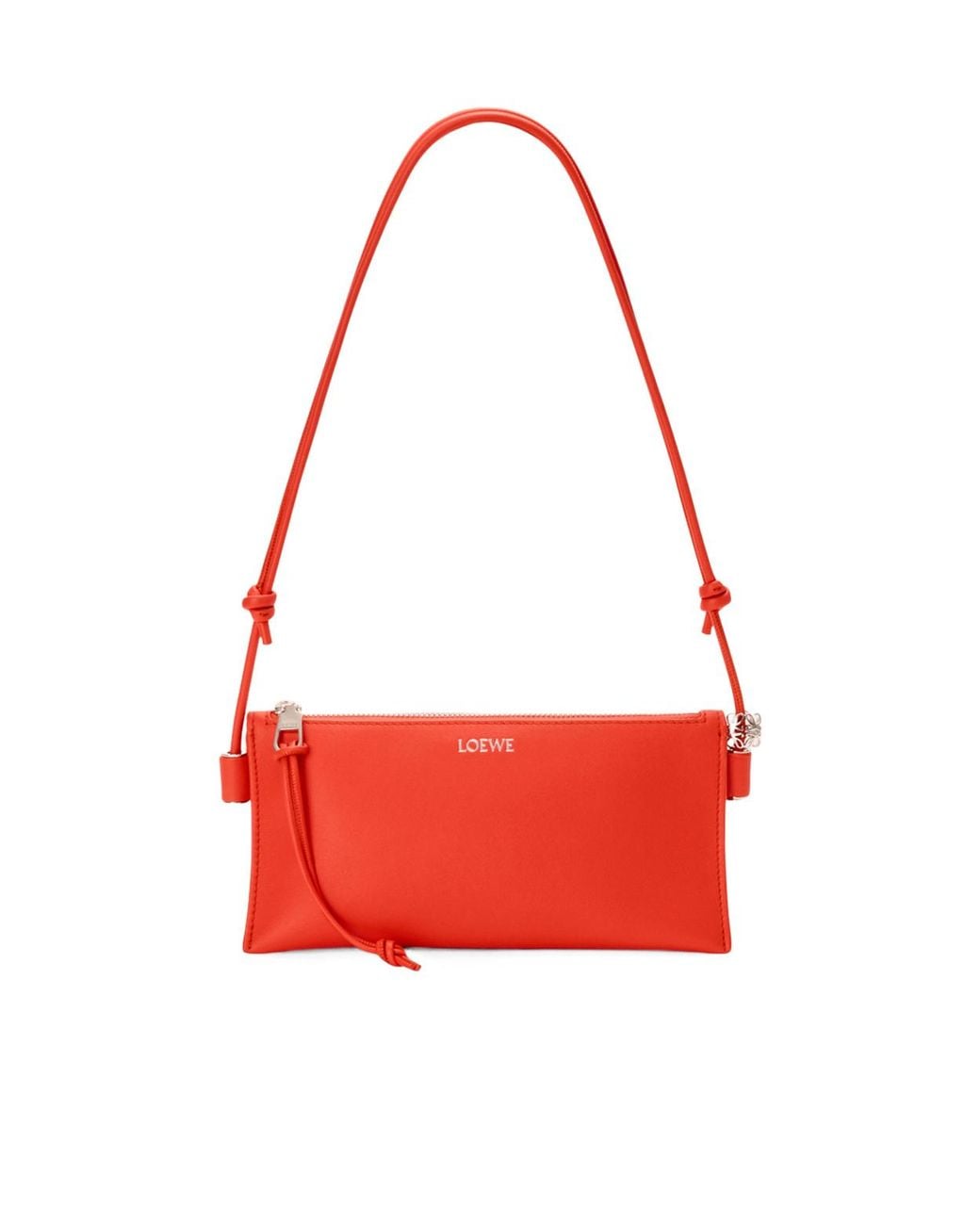 Loewe Red Shoulder Bag With Leather Handles