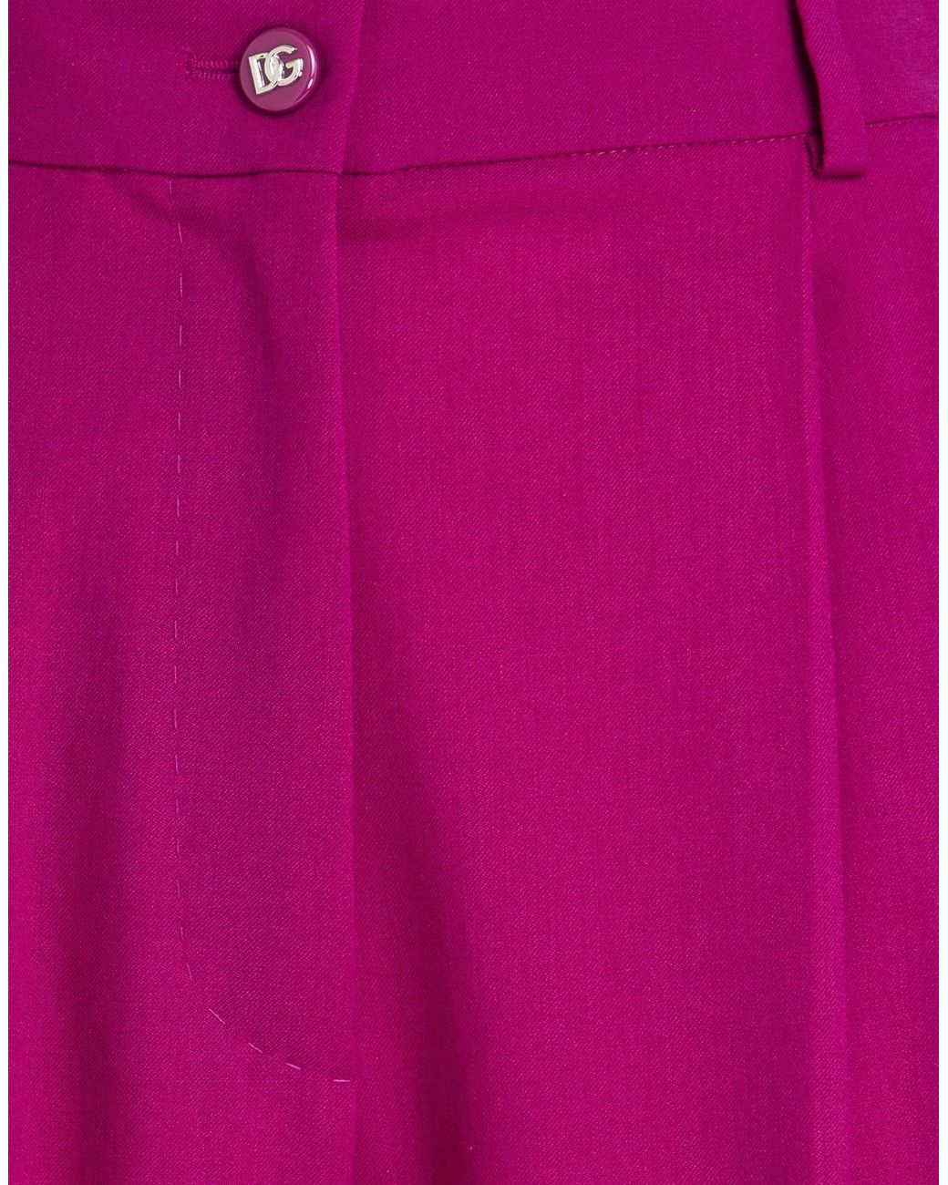 Dolce & Gabbana Pink Loose-Fitting Trousers