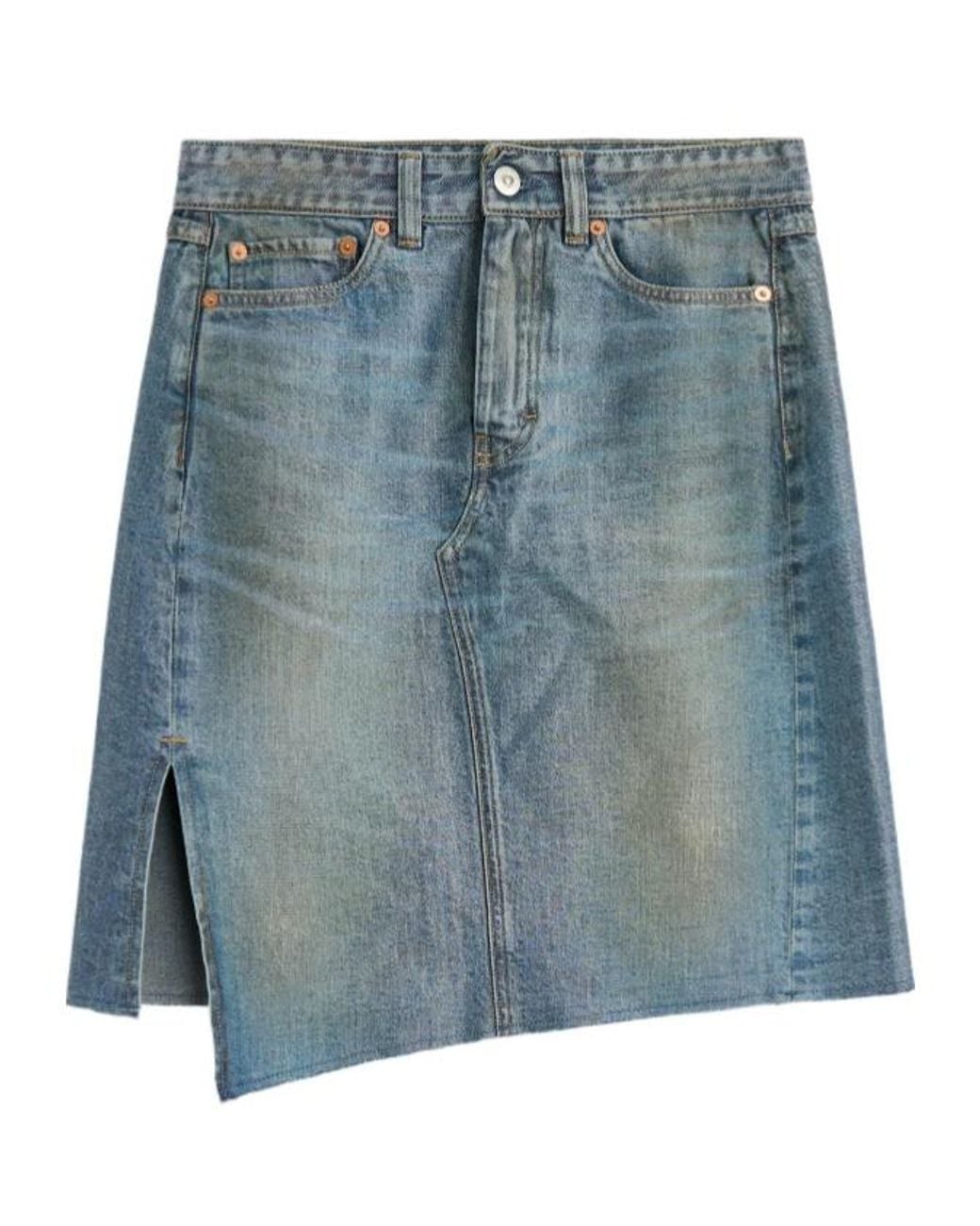 Our Legacy Blue Midi Craft Skirt