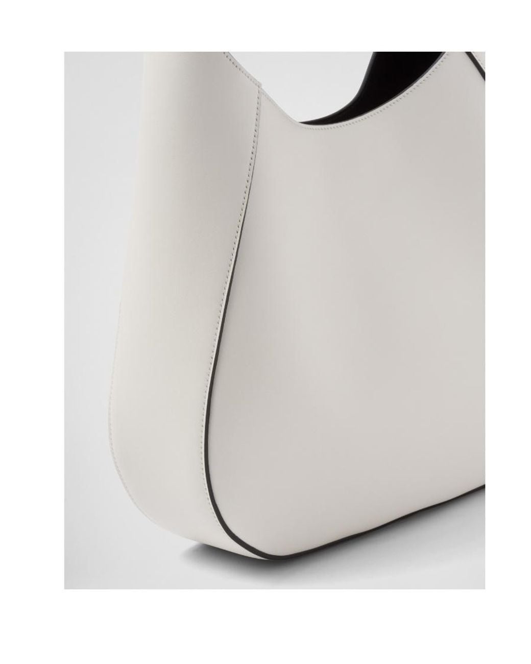 Prada White One Handle And One Shoulder Bag