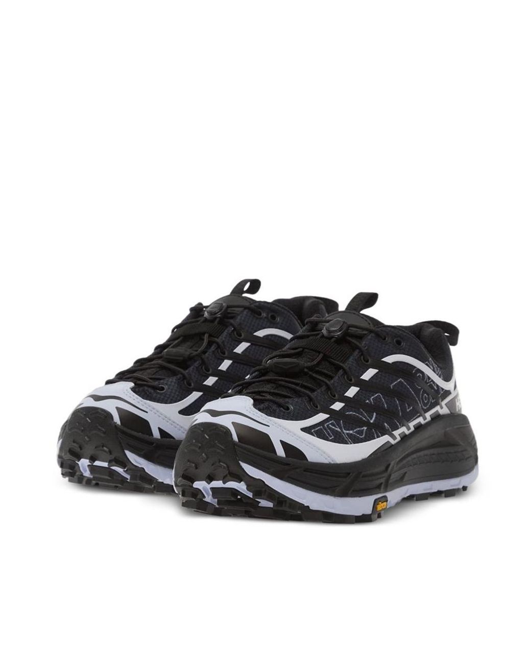 Hoka One One Black Mafate Three2 Lace-Up Sneakers for men