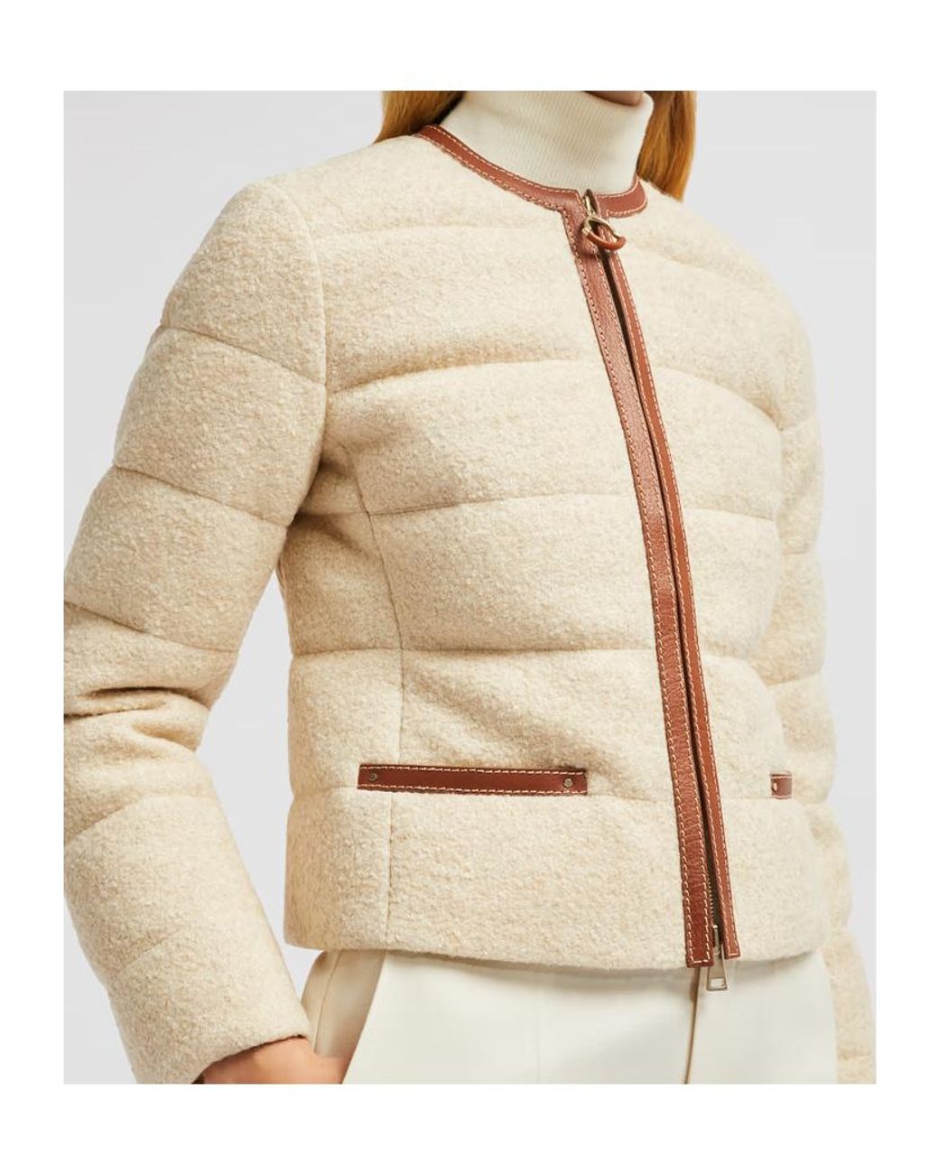 Moncler Natural Serinde Short Down Jacket