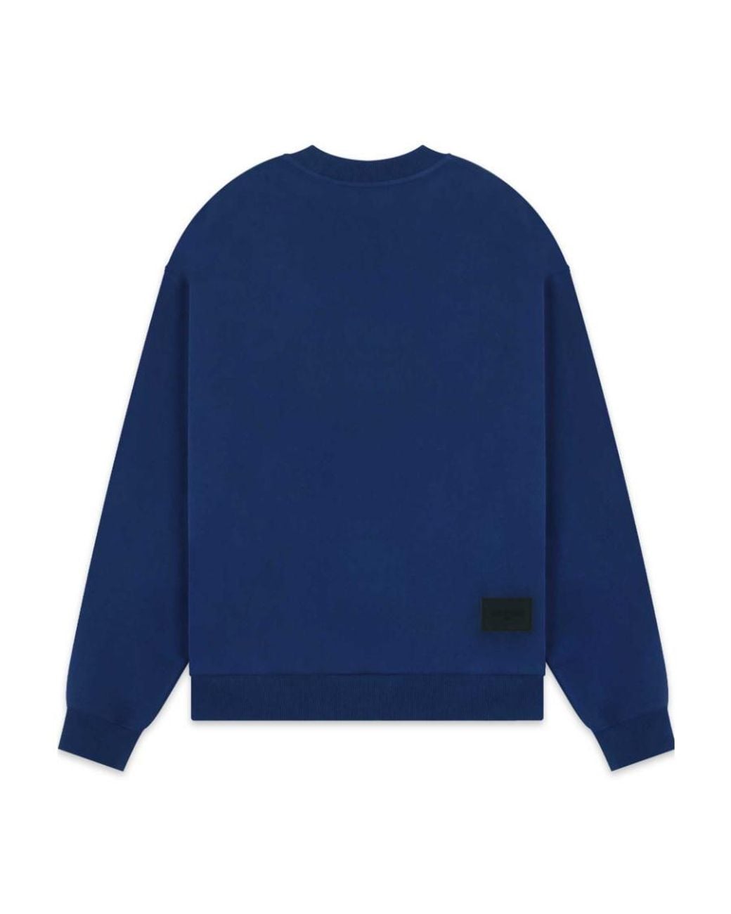 we11done Blue Logo-Print Cotton Sweatshirt for men
