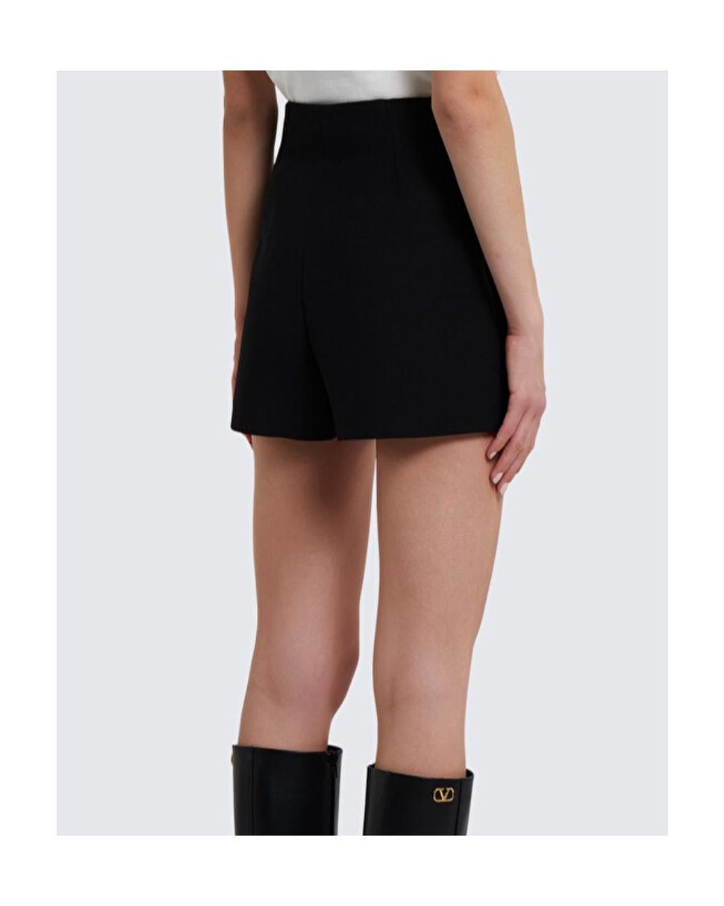Valentino Multicolor Logo High-Rise Shorts