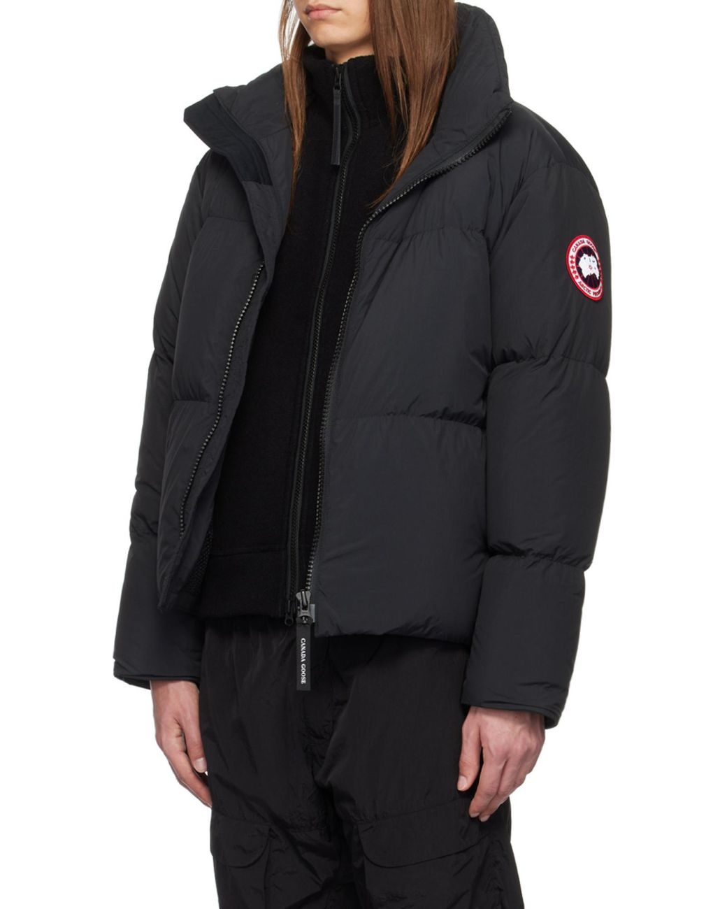 Canada Goose Black Lawrence Zip-Up Padded Parka for men