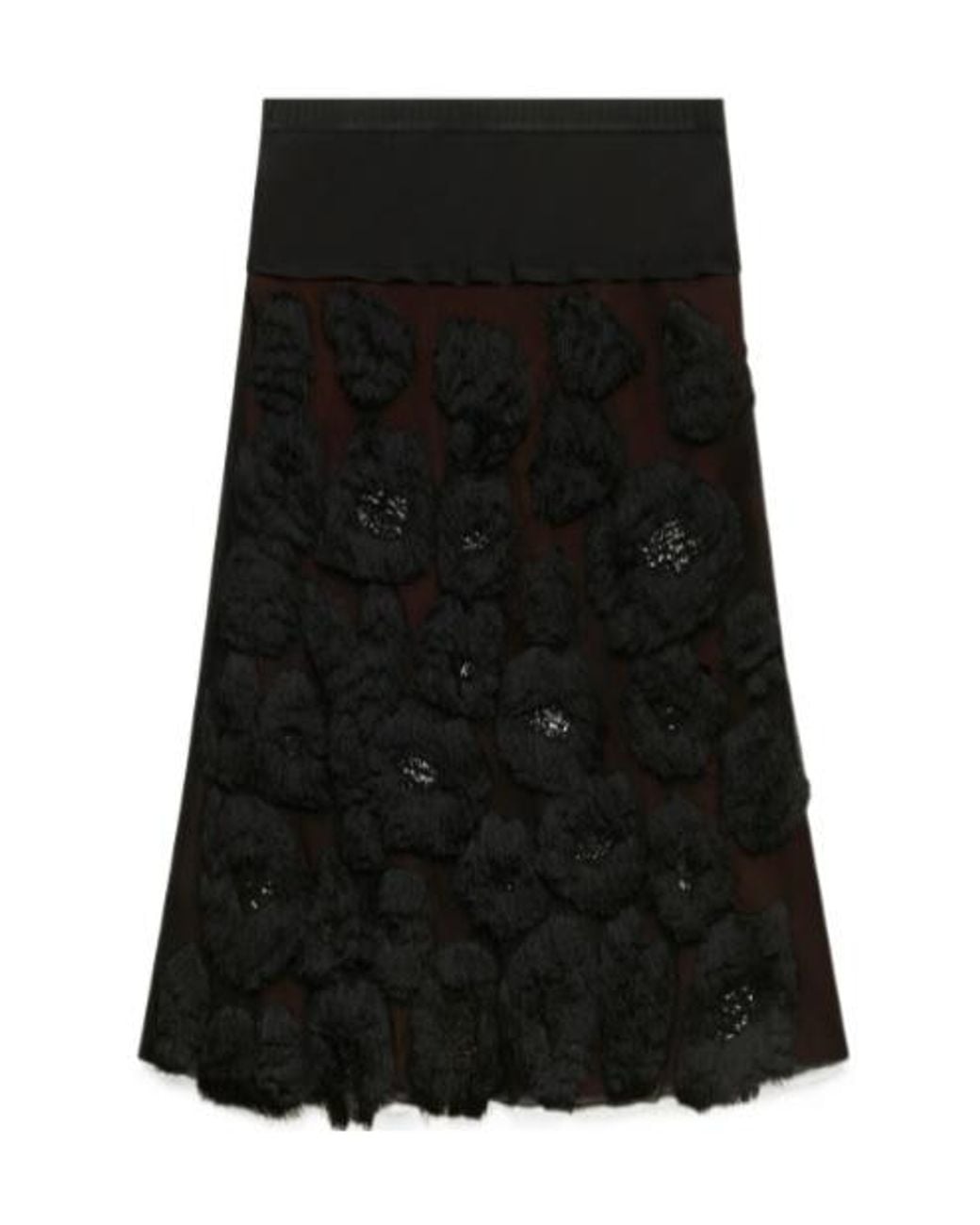 Marni Black Embellished Midi Dress