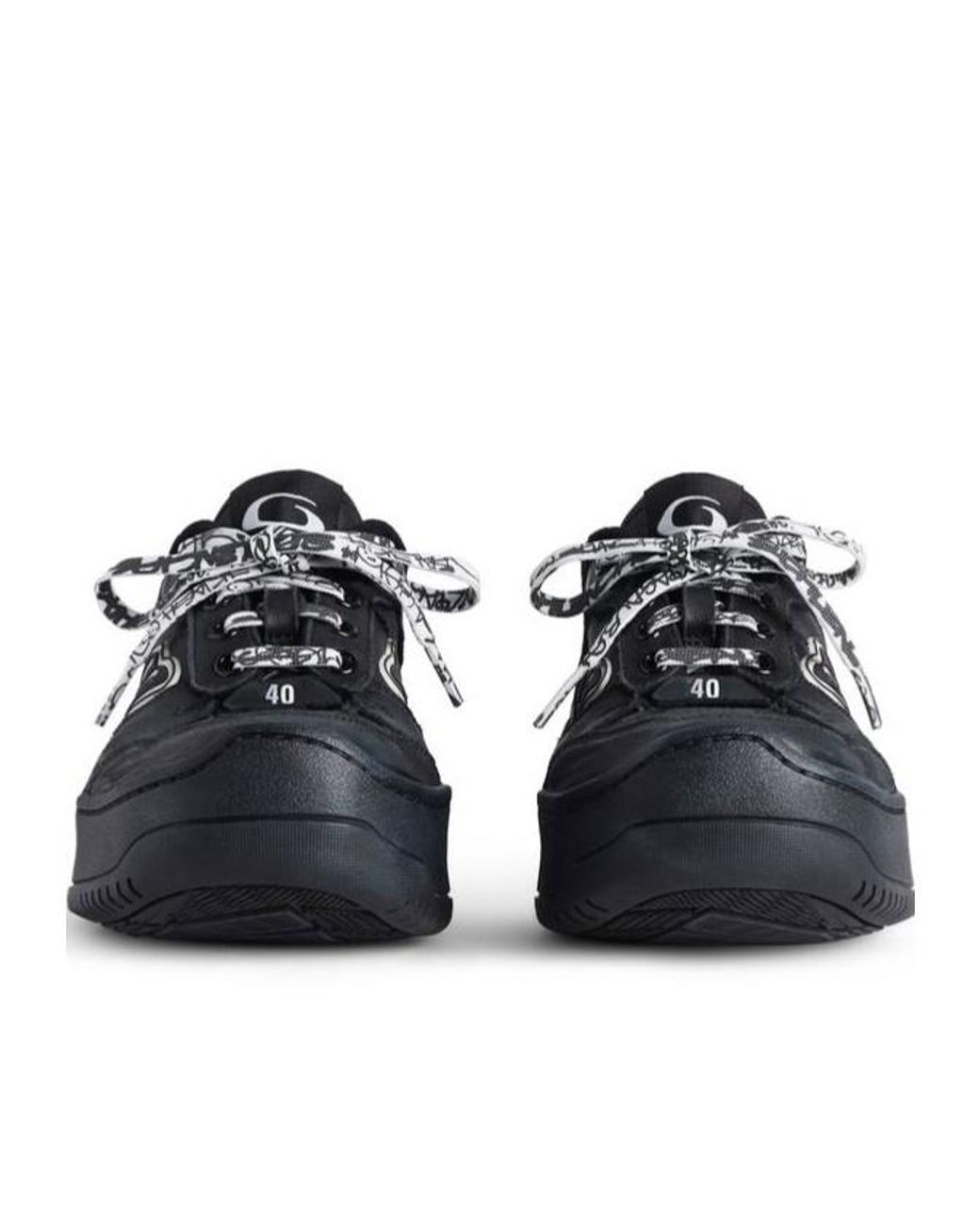 Balenciaga Black Hamptons Platform Sneaker