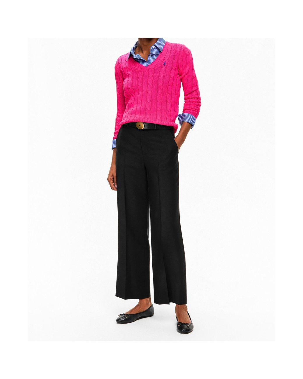Polo Ralph Lauren Pink Cable Knit Sweater