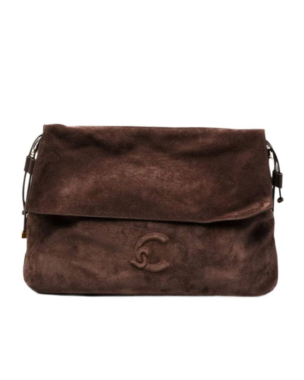 Coccinelle Brown Lidia Medium Suede Shoulder Bag
