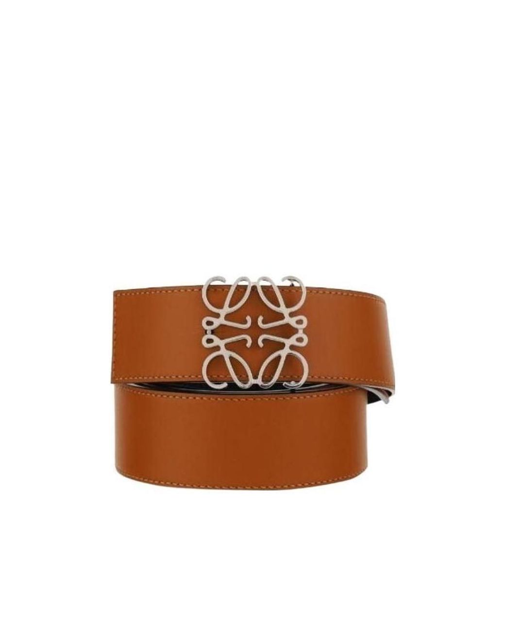 Loewe Brown Anagram Buckled Reversible Belt for men