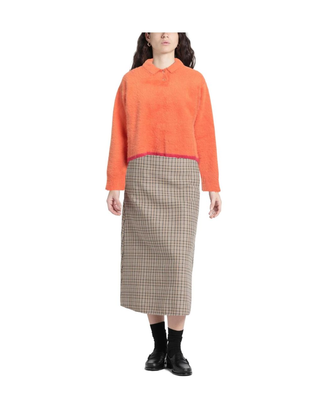 Jacquemus Orange Two-Tone Knit Sweater