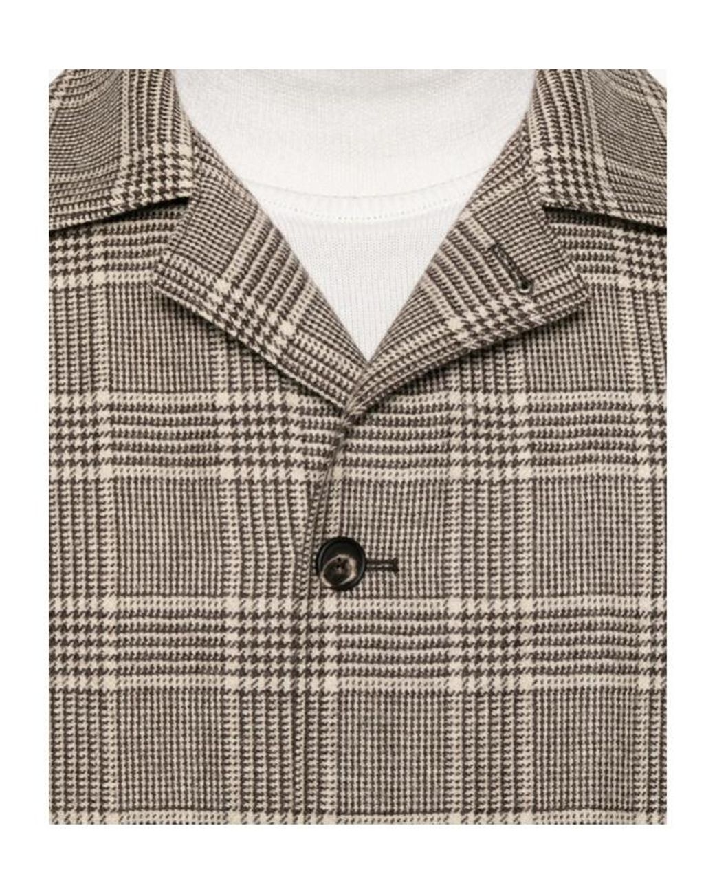 Tagliatore Brown Single-Breasted Casual Jacket for men