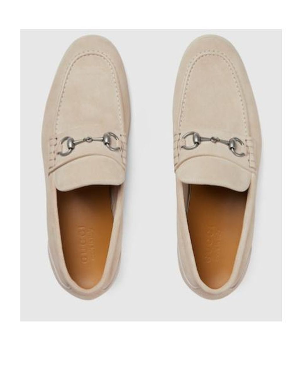 Gucci Konrad Suede Loafers in Natural for Men | Lyst display picture 1