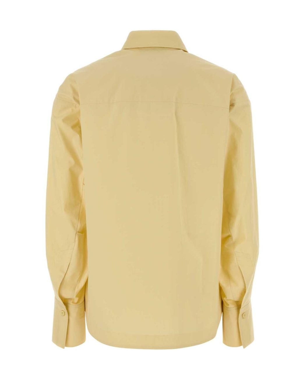 The Attico Yellow The Logo Embroidered Shirt