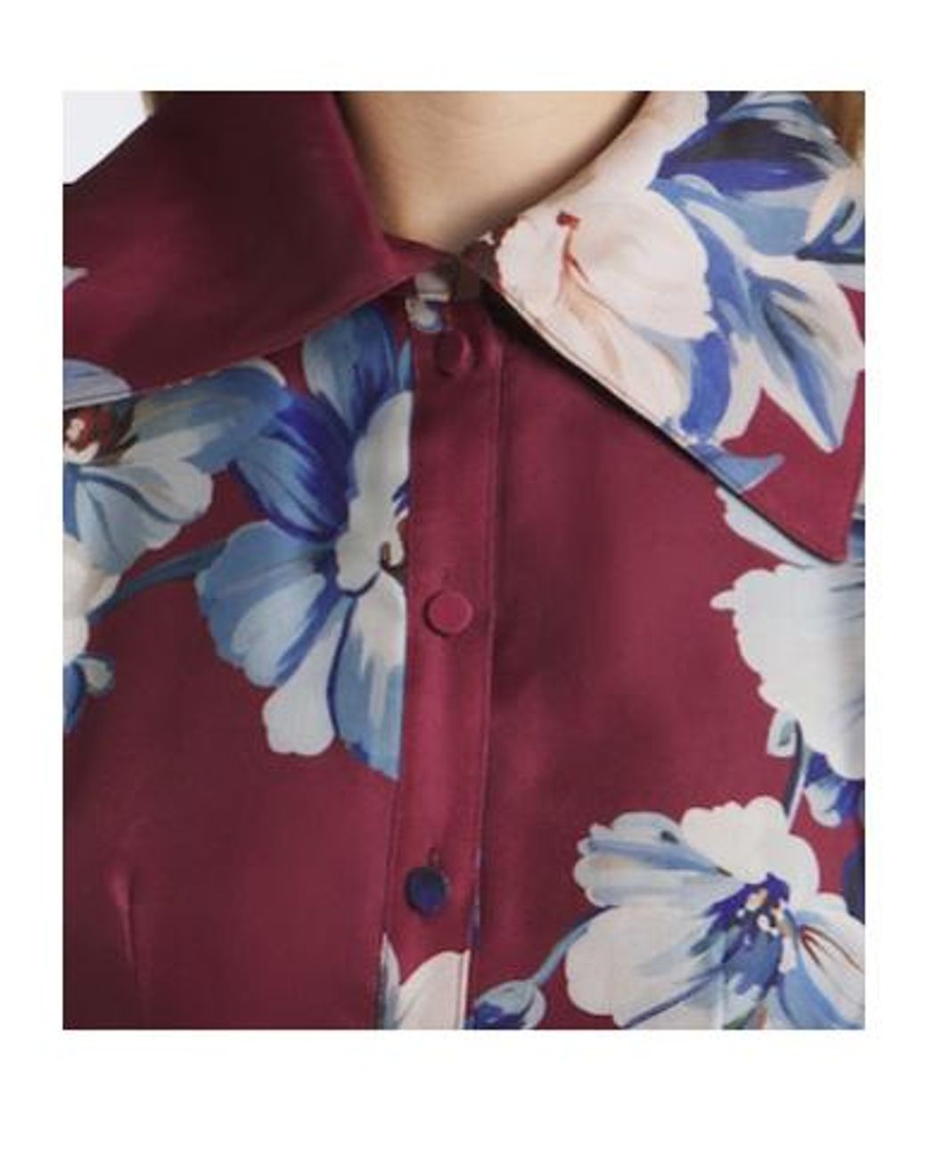 Leo Purple Josephine Belted Floral Silk Gown