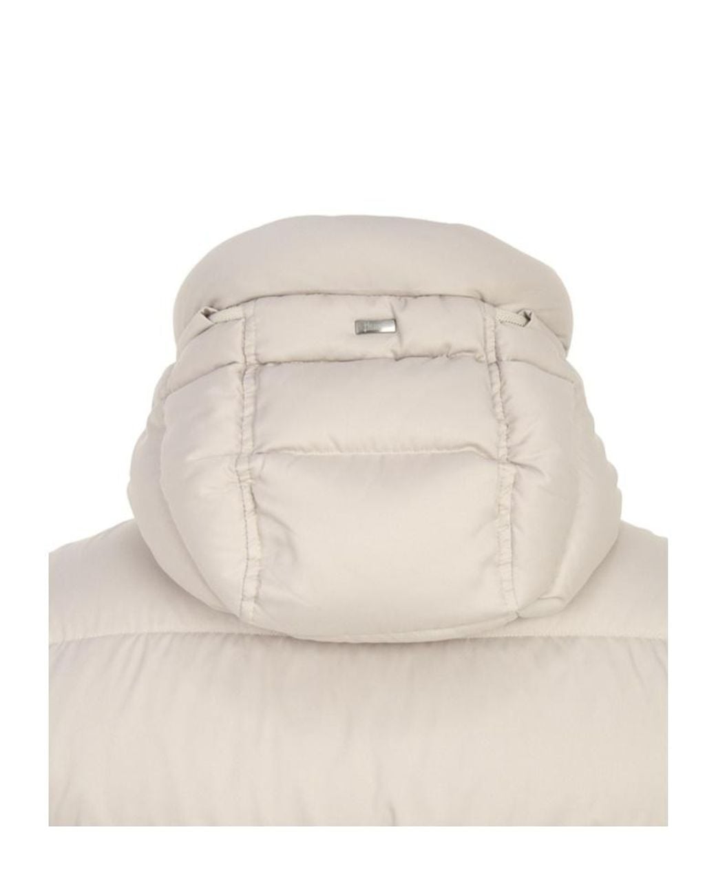 Herno Natural Quilted Hooded Down Jacket for men