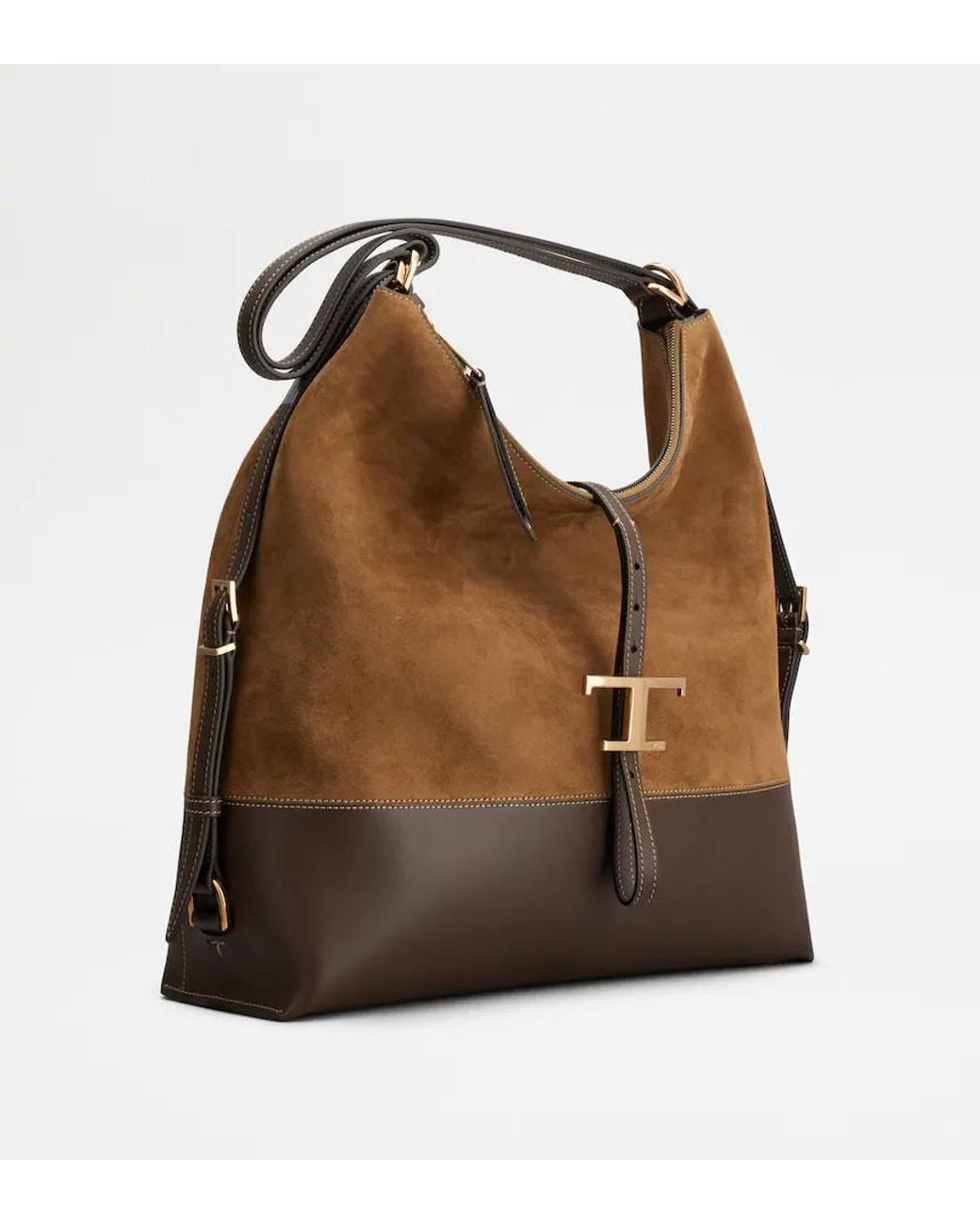 Tod's Brown T Timeless Shoulder Bag
