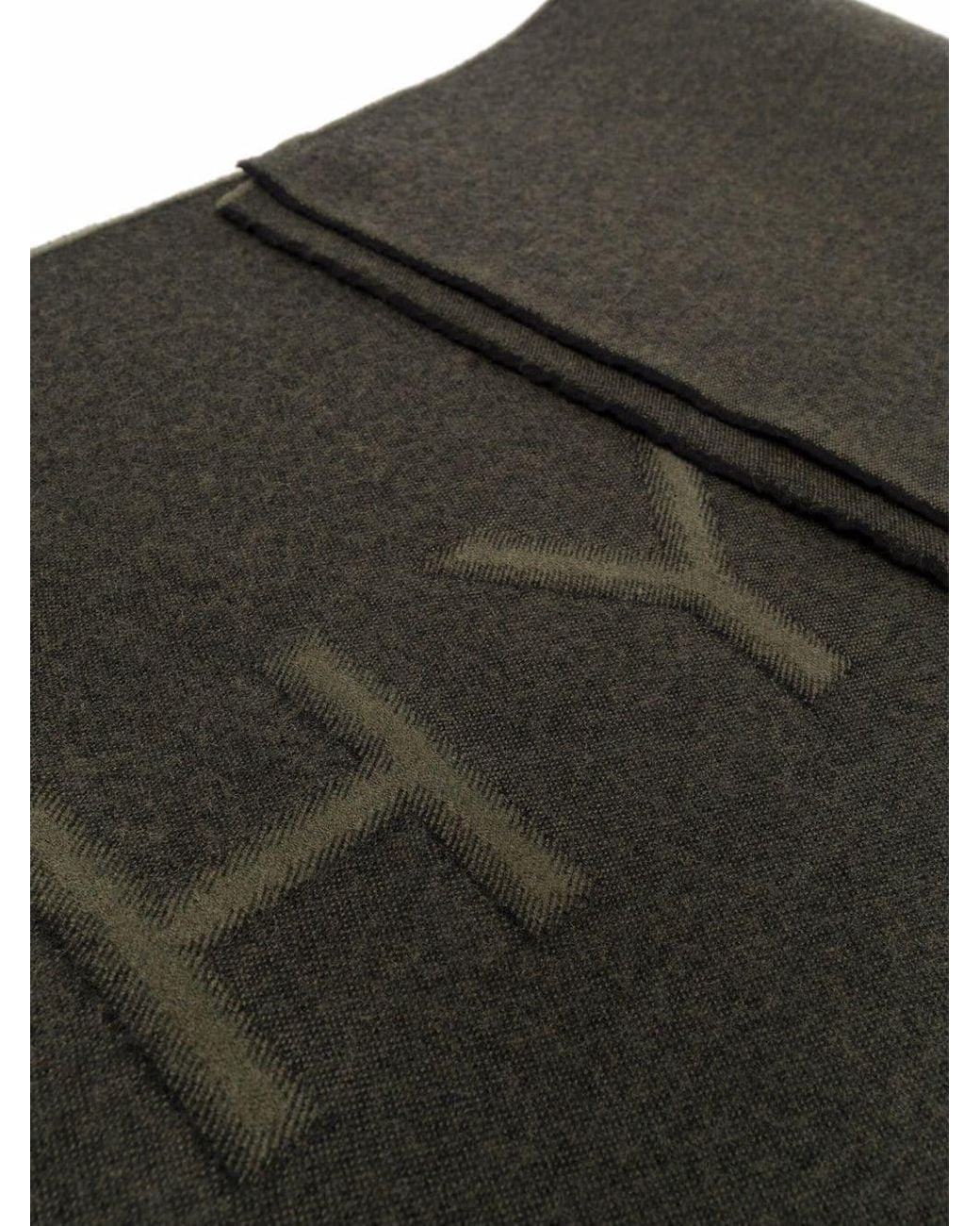 Givenchy Black Logo-Print Knitted Scarf for men
