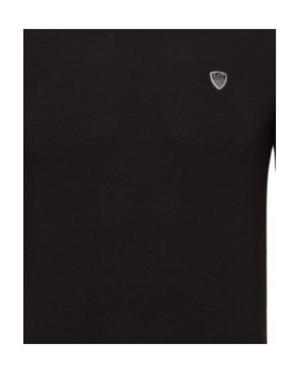 EA7 Black Printed T-Shirt for men