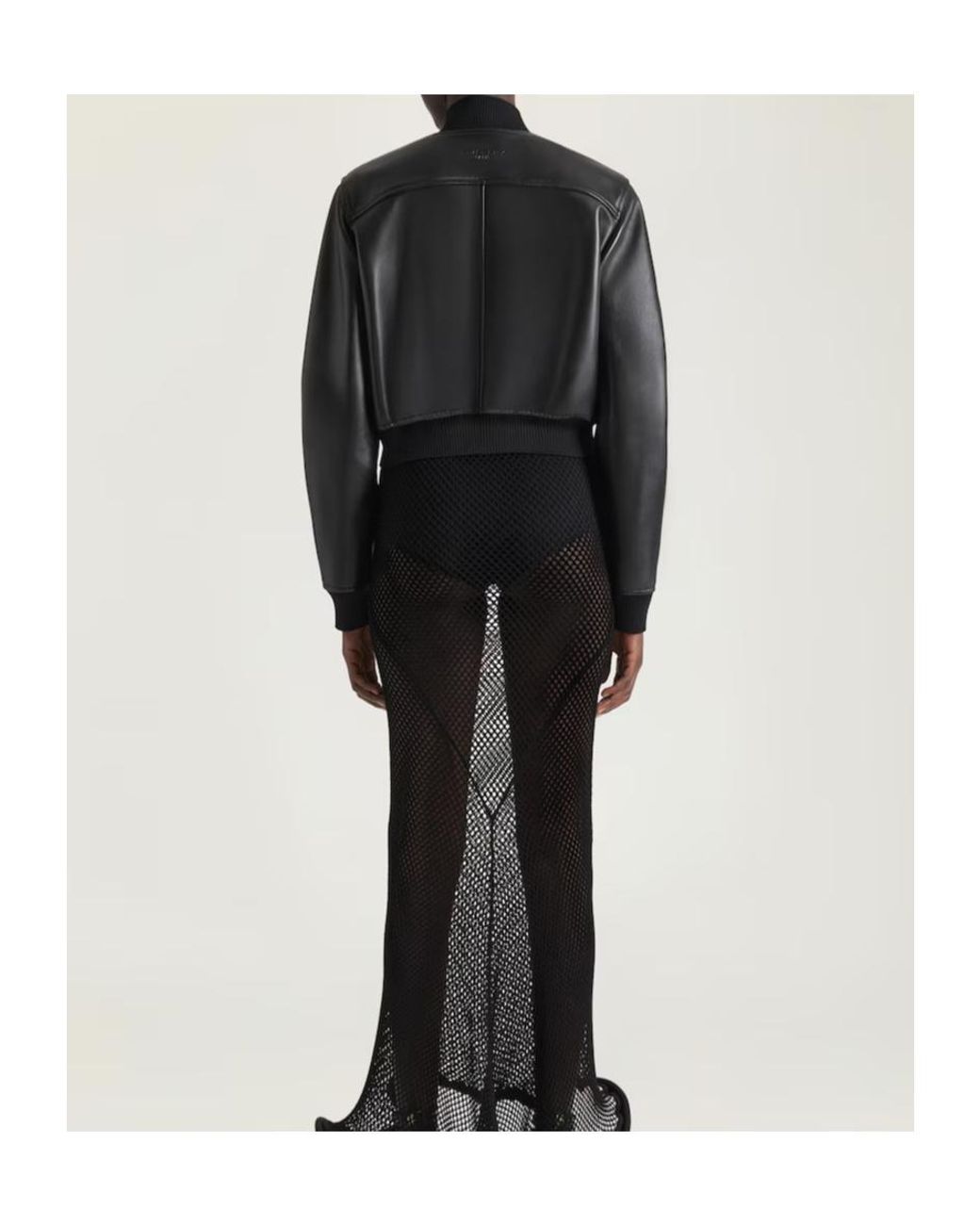 Givenchy Black Ribbed Trim Bomber Jacket
