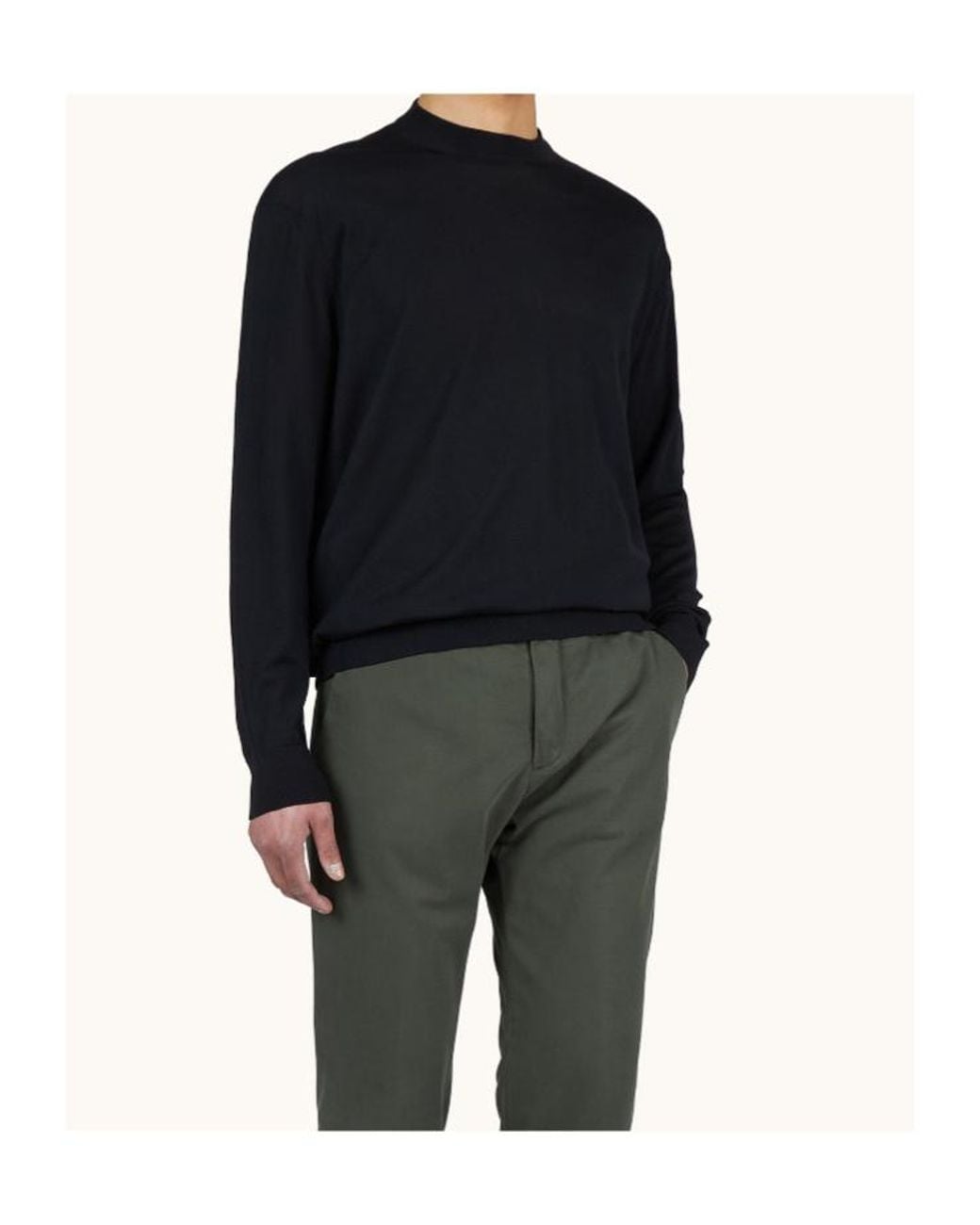 Paul & Shark Gray Crew-Neck Wool Sweater for men