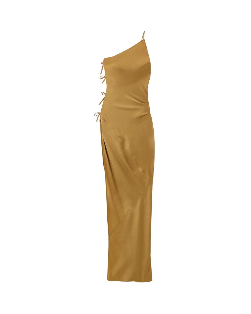 Rick Owens Metallic One-Shoulder Dress
