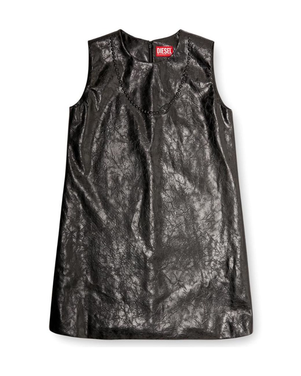 DIESEL Black Coated Mini Dress