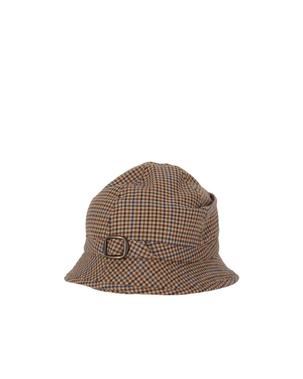 Maison Margiela Brown Buckle-Detail Hat for men