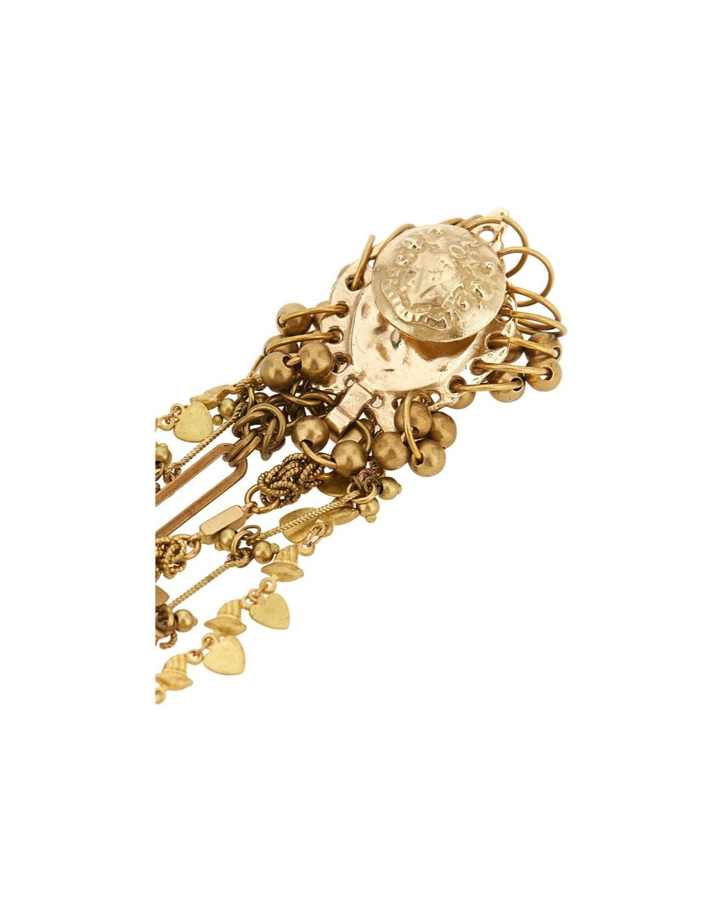 Dries Van Noten Metallic Cascade Pendant Brooch