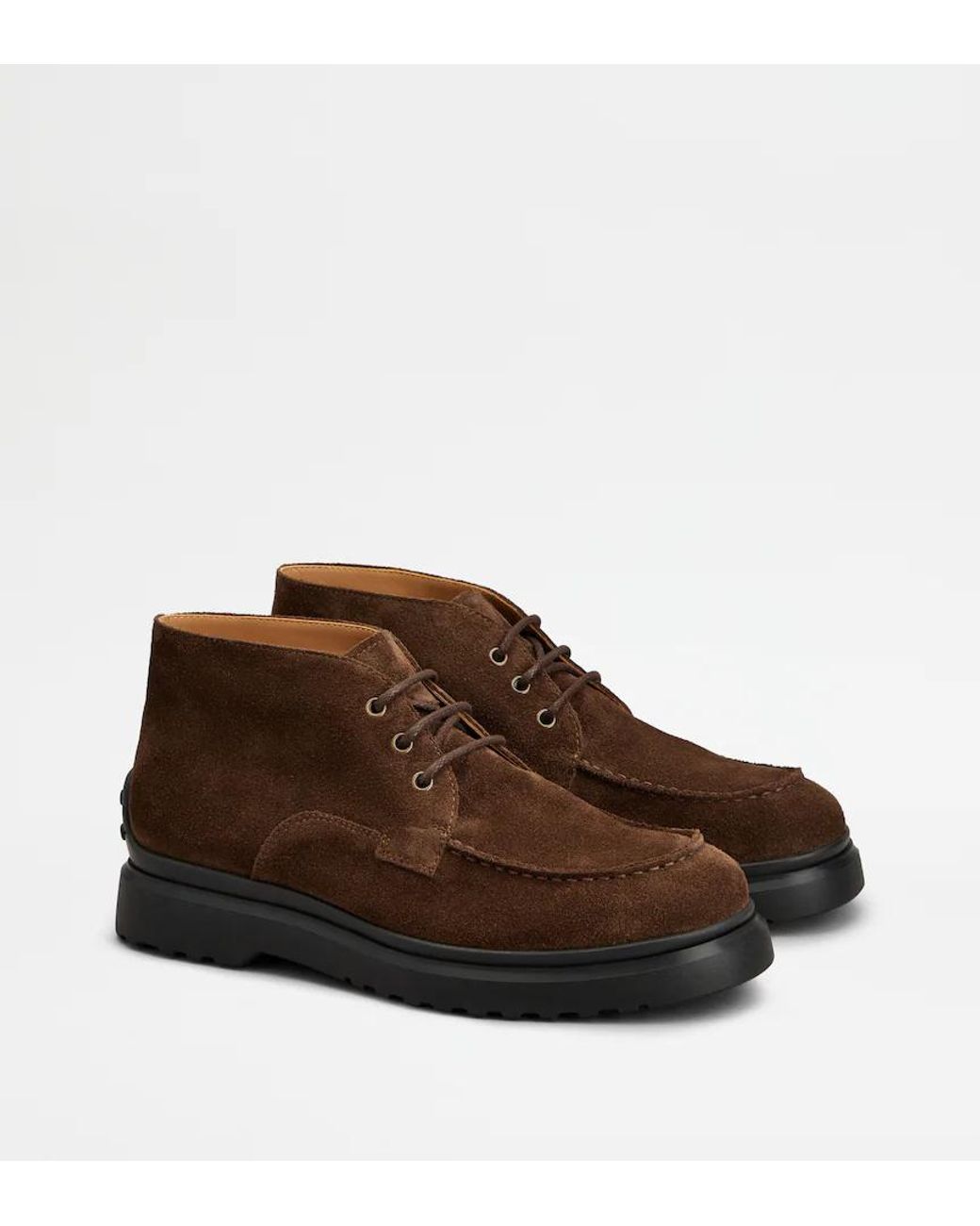 Tod's Brown Carrarmato Light Ankle Boots for men