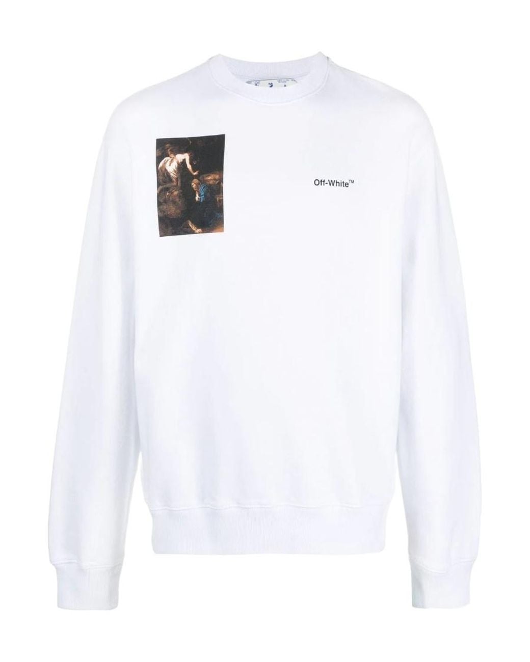 Off-White c/o Virgil Abloh White Caravaggio-Print Sweatshirt for men