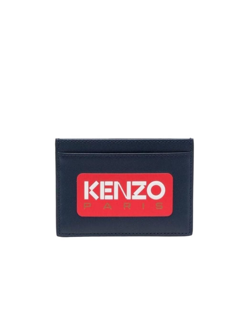 KENZO Red Paris Leather Cardholder for men
