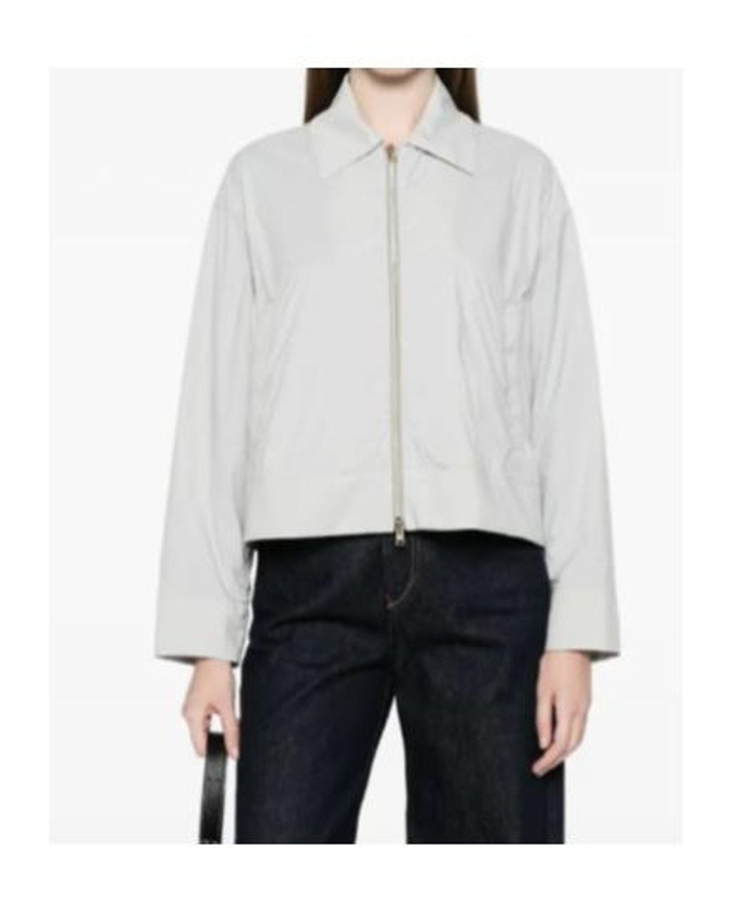 Herno White Zip-Up Jacket