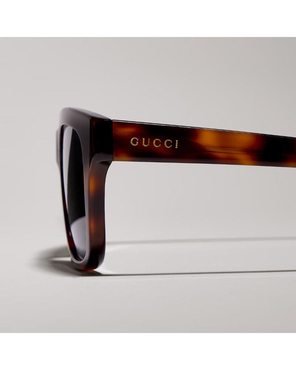 Gucci White Low Nose Bridge Fit Rectangular Sunglasses for men