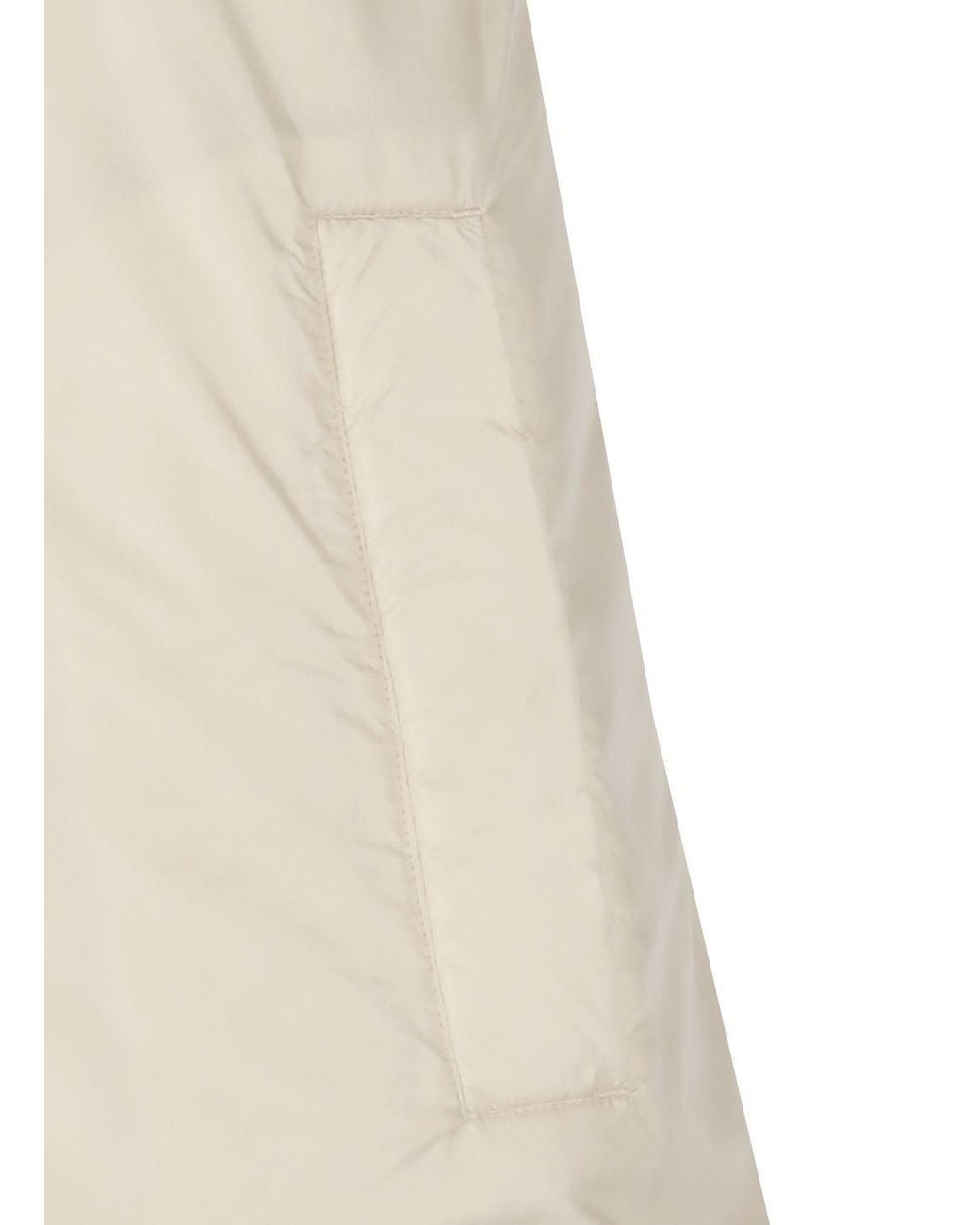 Weekend by Maxmara White Yoro Zip-Up Drawstring Gilet