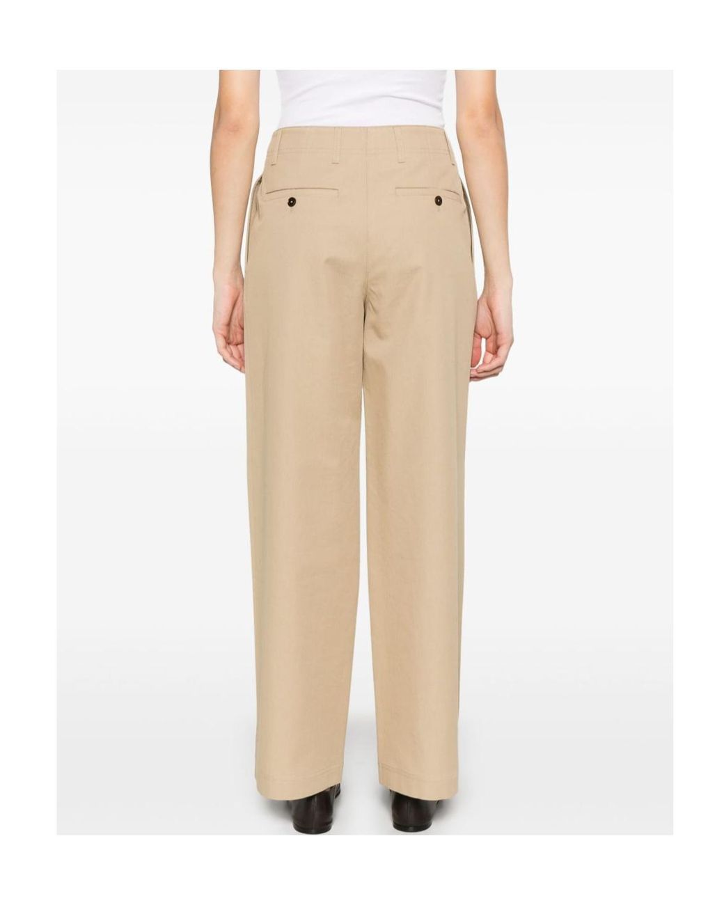 Totême Natural Totême Wide-Leg Trousers